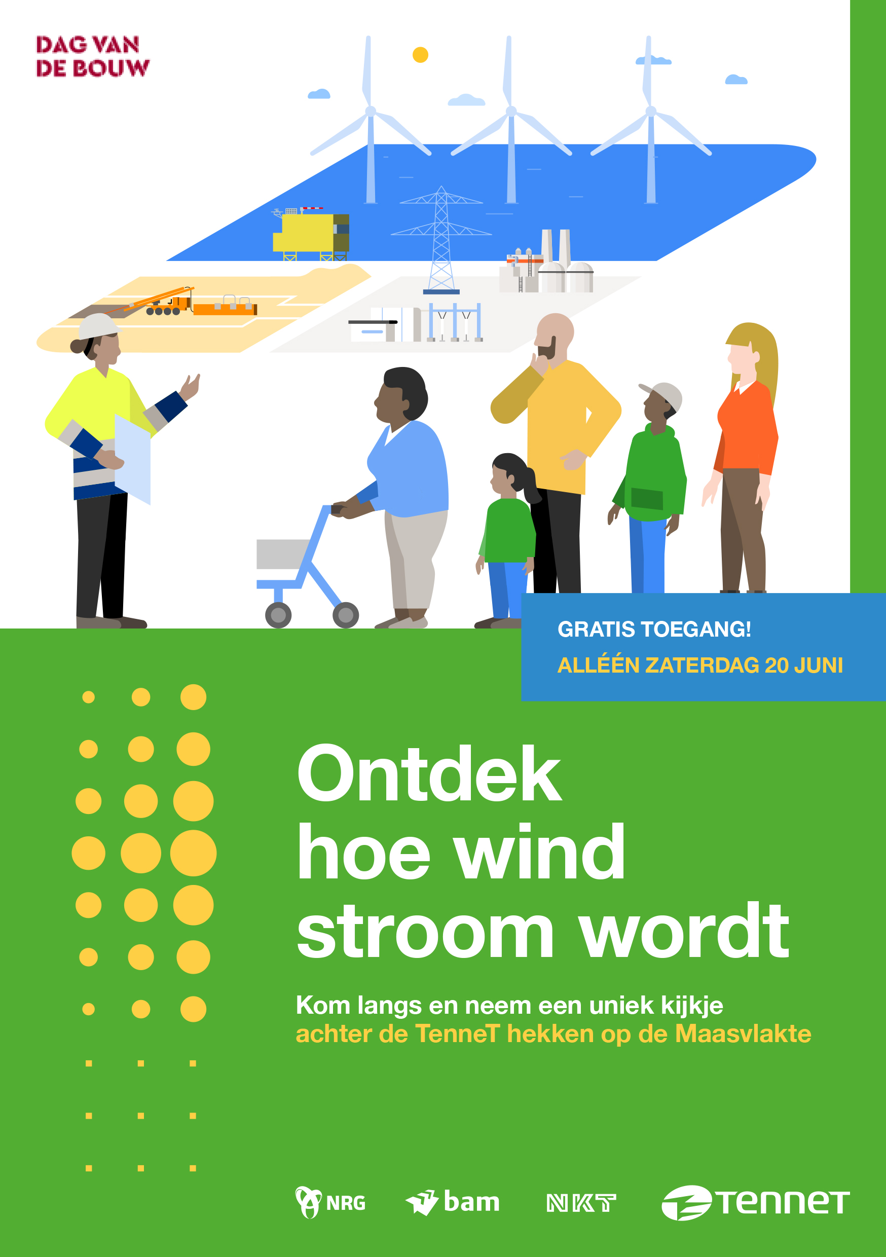 Dag van de Bouw op de Maasvlakte – Ontdek hoe wind stroom wordt